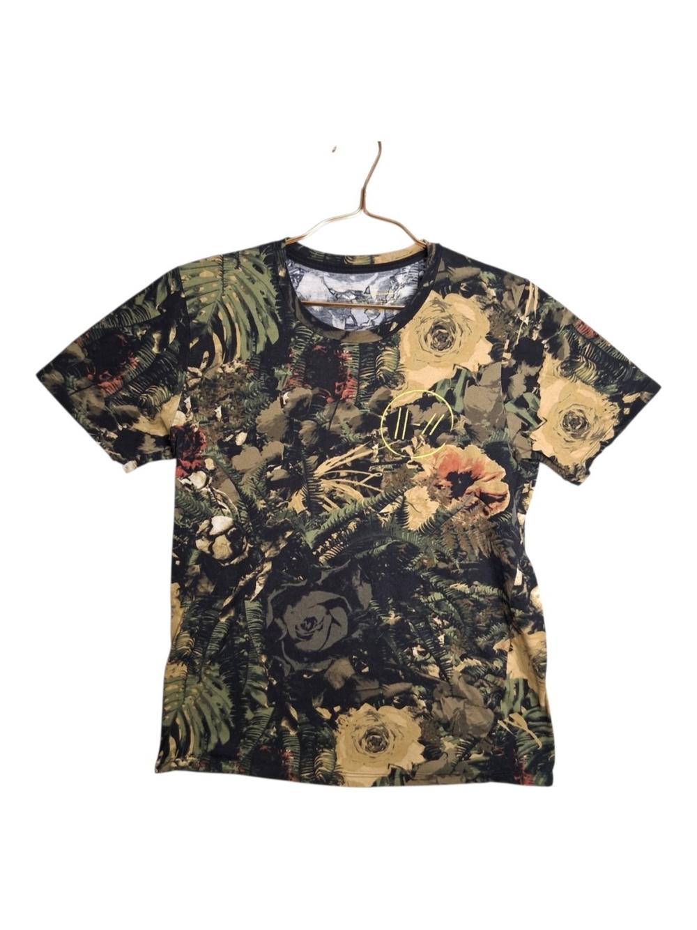 Twenty One Pilots Shirt Green The Bandito Tour 2018 Floral Pullover Size Medium
